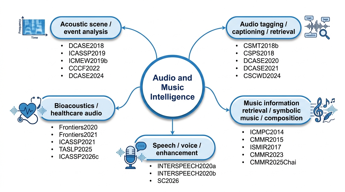 Audio and Music Intelligence research map